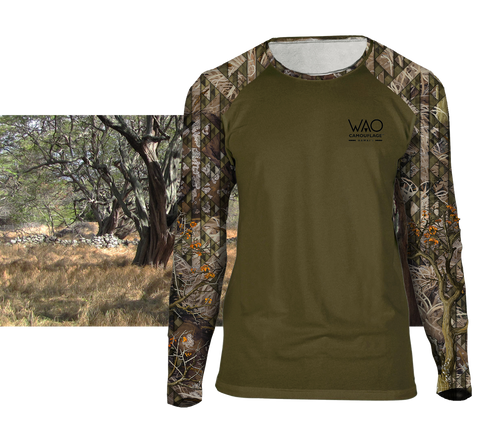 Wao Camouflage™ Longsleeve Shirt in 'Ōma'ohaku (Olivine)